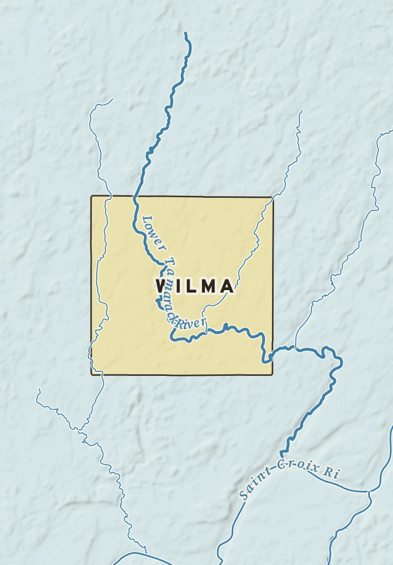 Atlas plate of Wilma, Minnesota.