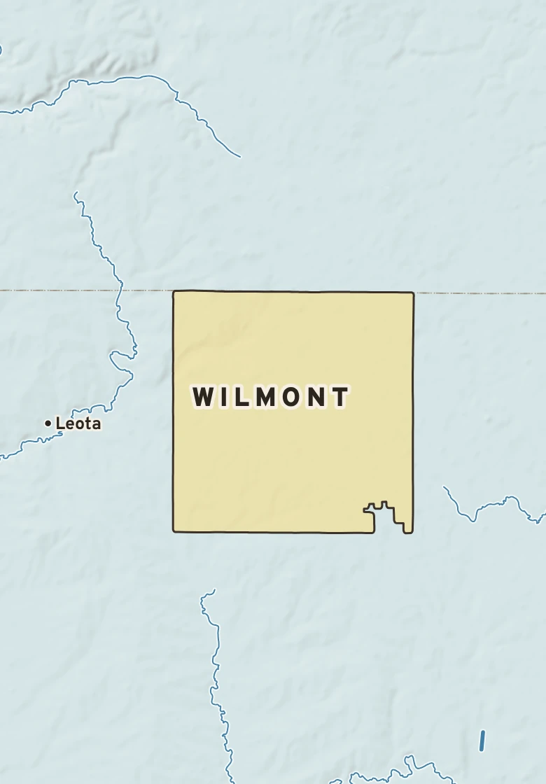 Atlas plate of Wilmont, Minnesota.