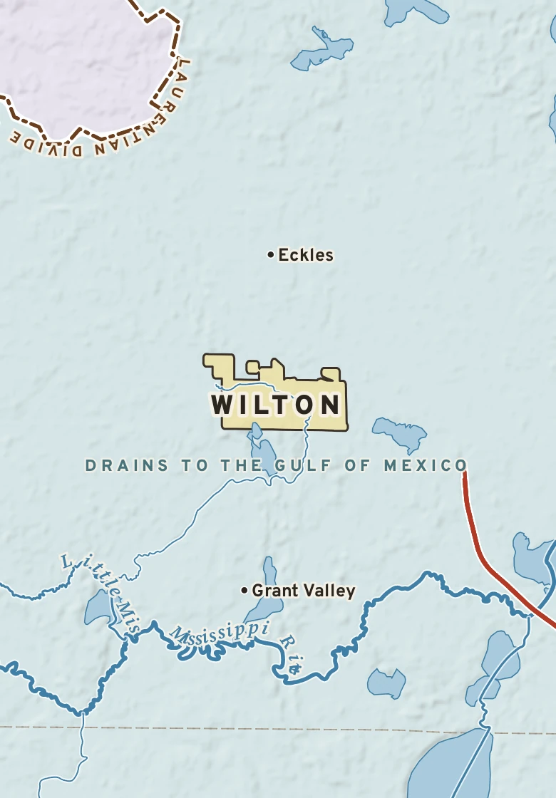 Atlas plate of Wilton, Minnesota.