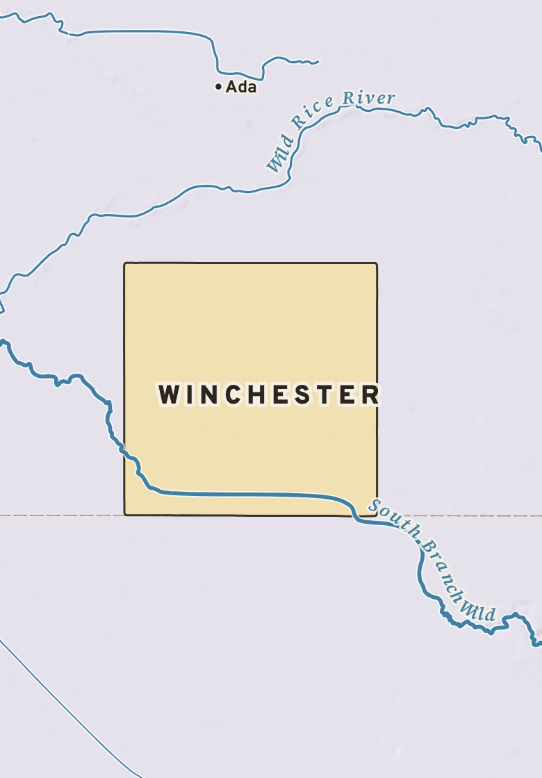 Atlas plate of Winchester, Minnesota.