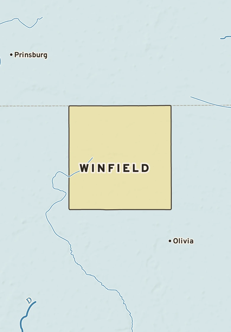Atlas plate of Winfield, Minnesota.