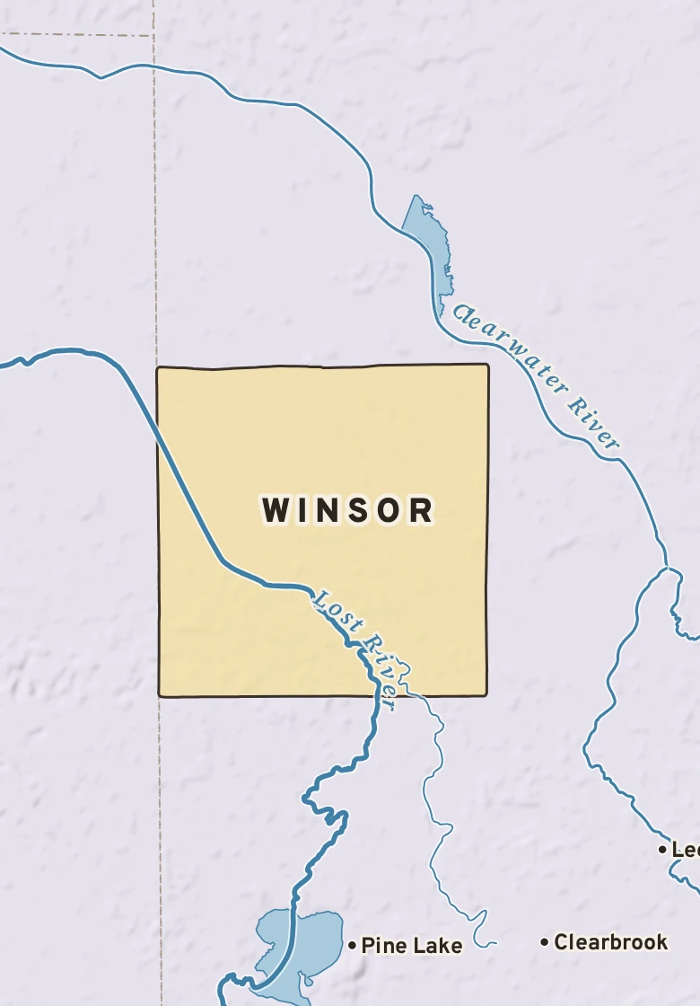 Atlas plate of Winsor, Minnesota.