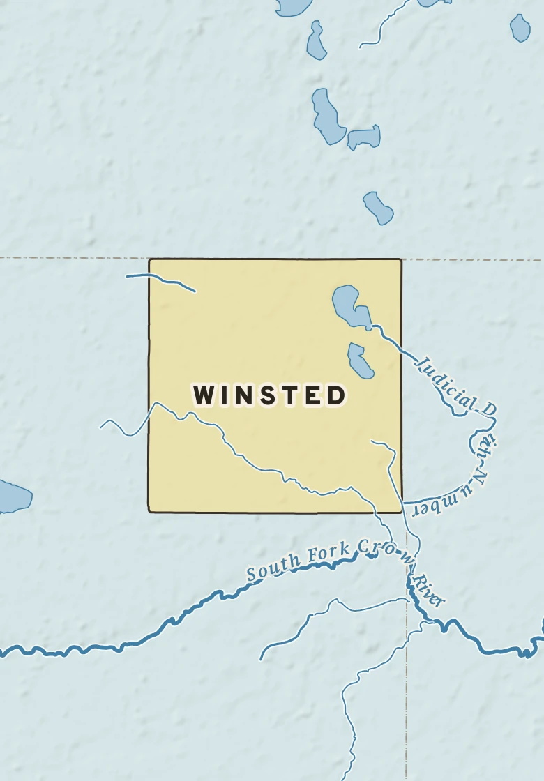 Atlas plate of Winsted, Minnesota.