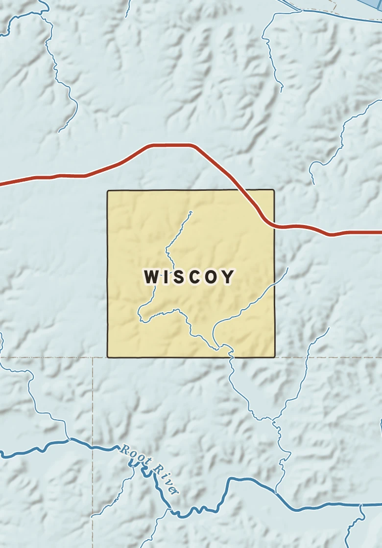 Atlas plate of Wiscoy, Minnesota.