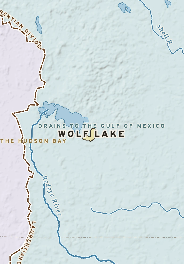 Atlas plate of Wolf Lake, Minnesota.