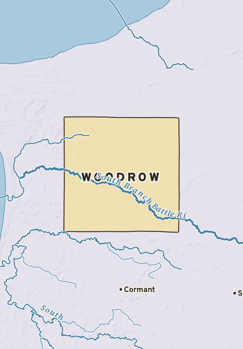 Atlas plate of Woodrow, Minnesota.