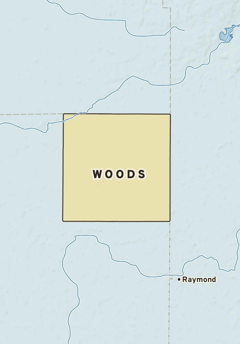Atlas plate of Woods, Minnesota.