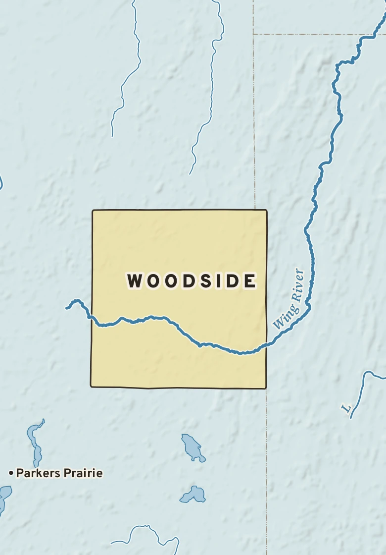 Atlas plate of Woodside, Minnesota.