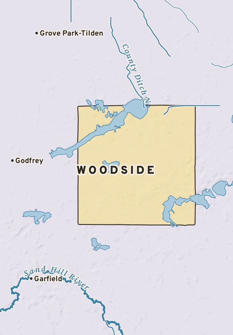 Atlas plate of Woodside, Minnesota.