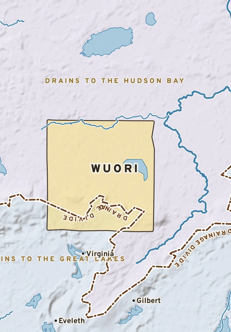 Atlas plate of Wuori, Minnesota.