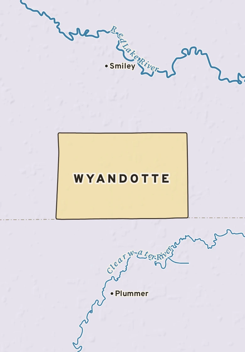 Atlas plate of Wyandotte, Minnesota.