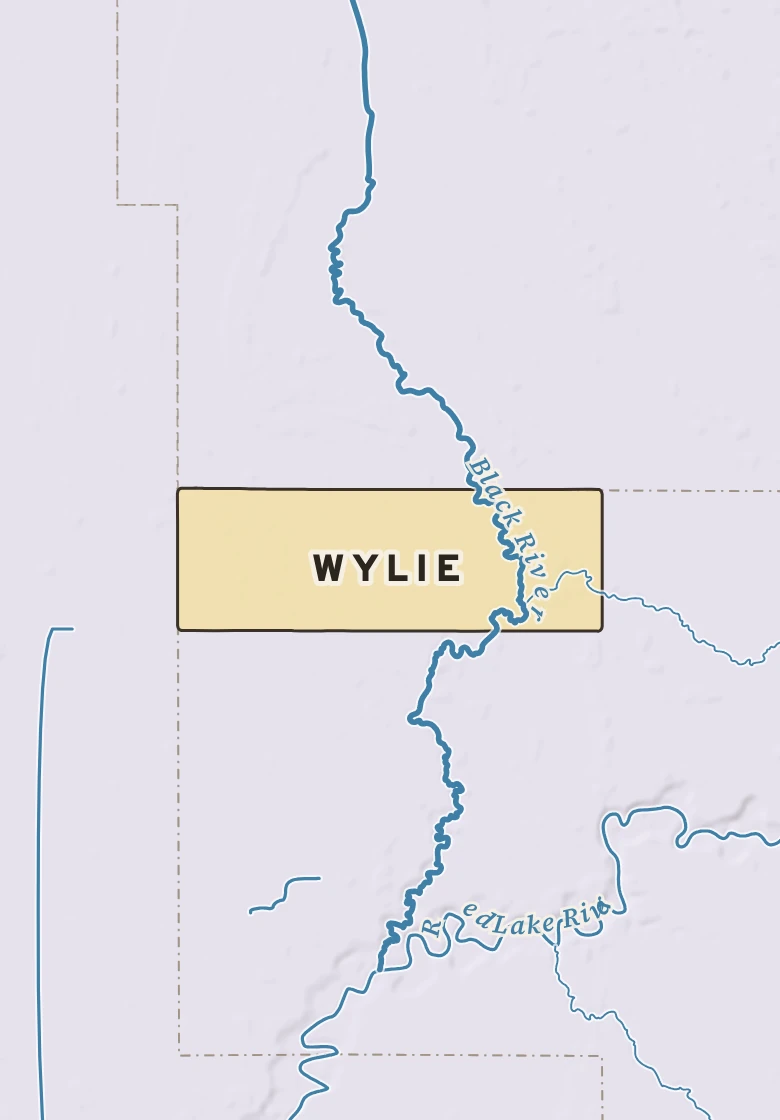 Atlas plate of Wylie, Minnesota.
