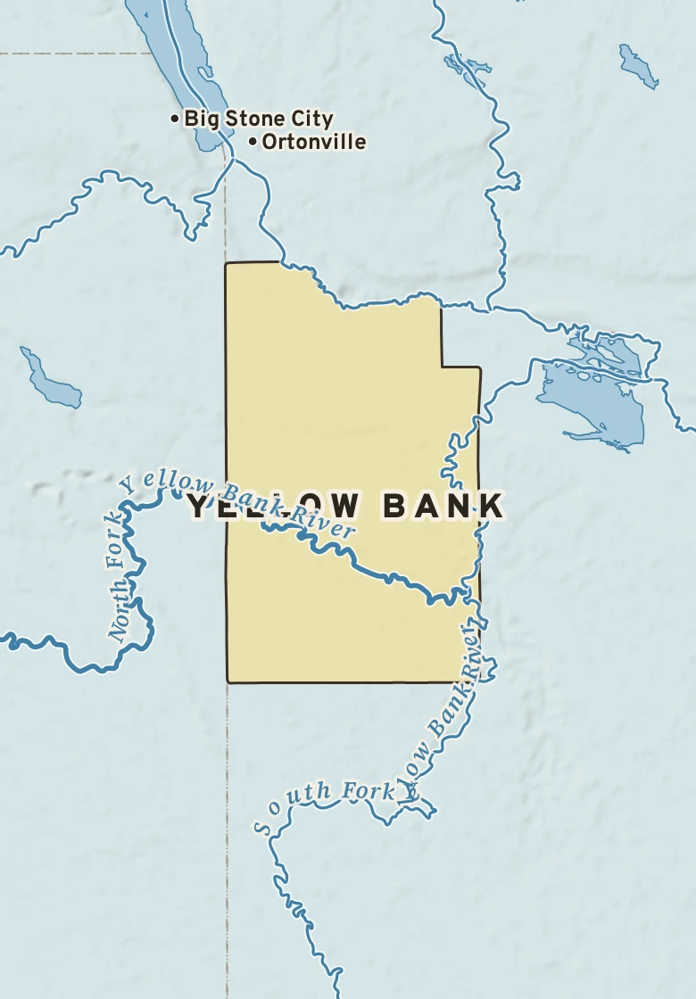 Atlas plate of Yellow Bank, Minnesota.