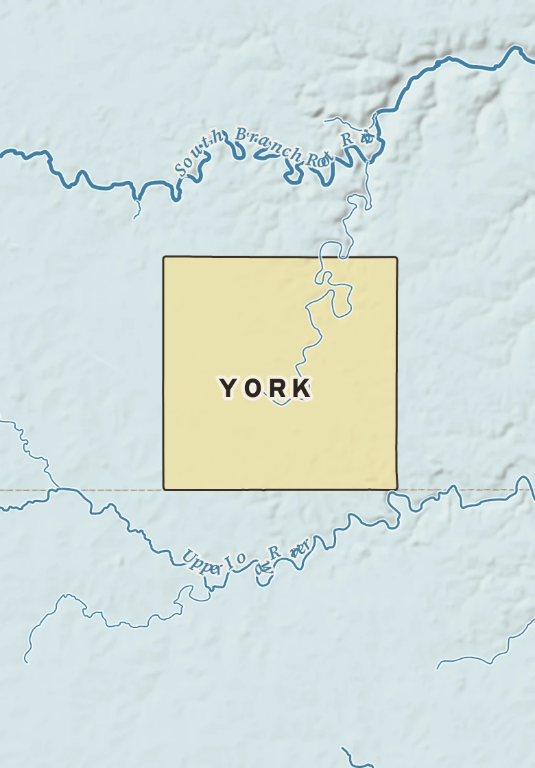 Atlas plate of York, Minnesota.
