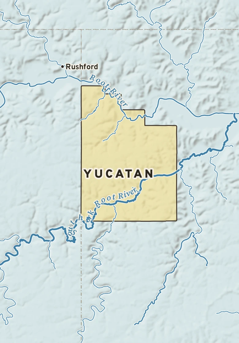 Atlas plate of Yucatan, Minnesota.