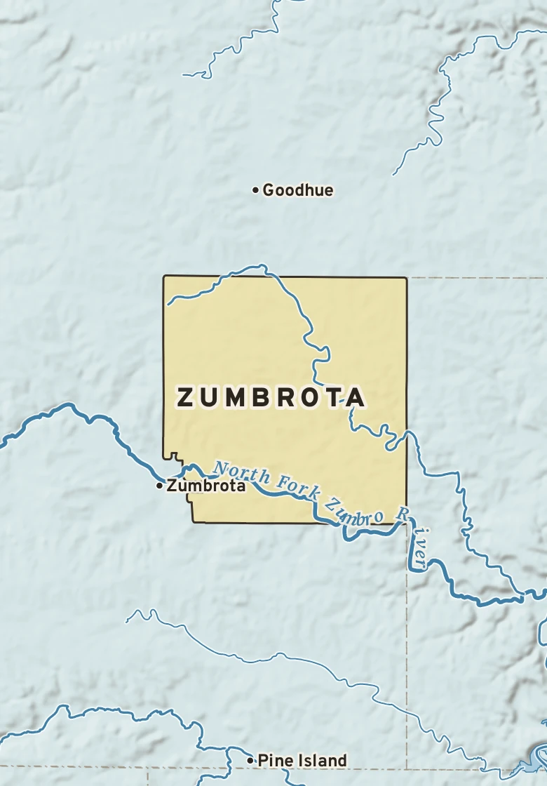 Atlas plate of Zumbrota, Minnesota.