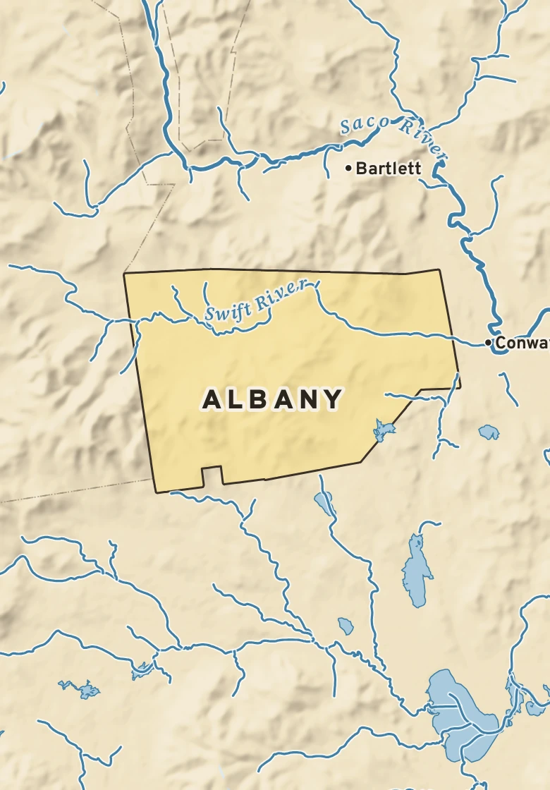 Atlas plate of Albany, New Hampshire.