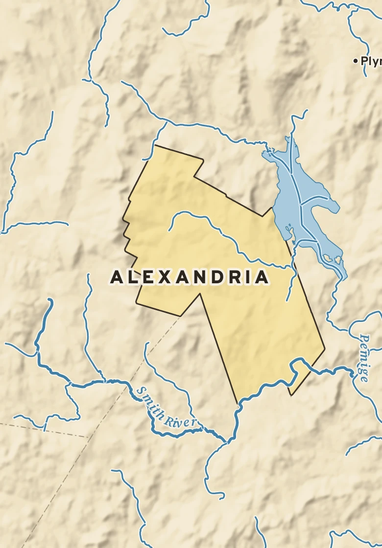 Atlas plate of Alexandria, New Hampshire.
