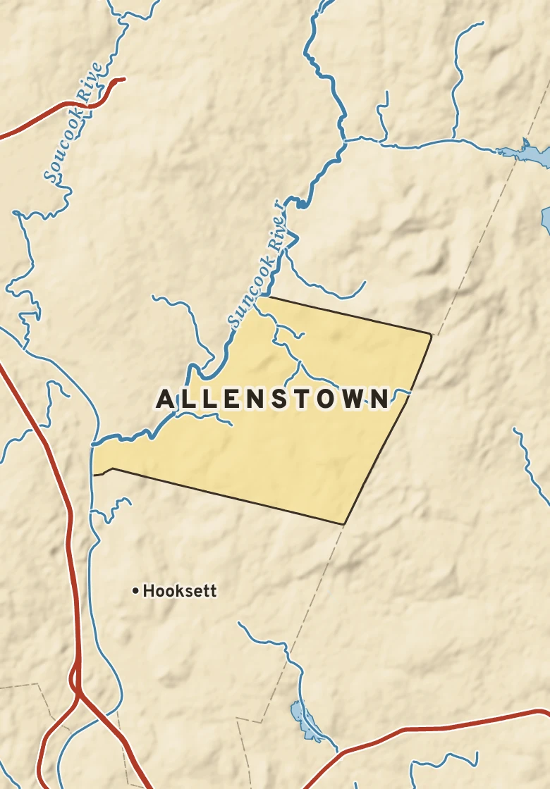 Atlas plate of Allenstown, New Hampshire.