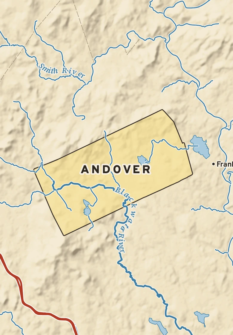 Atlas plate of Andover, New Hampshire.