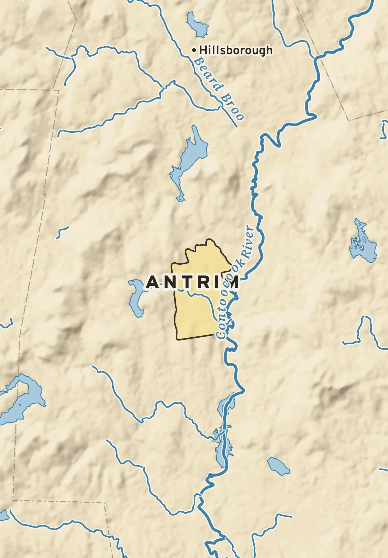 Atlas plate of Antrim, New Hampshire.