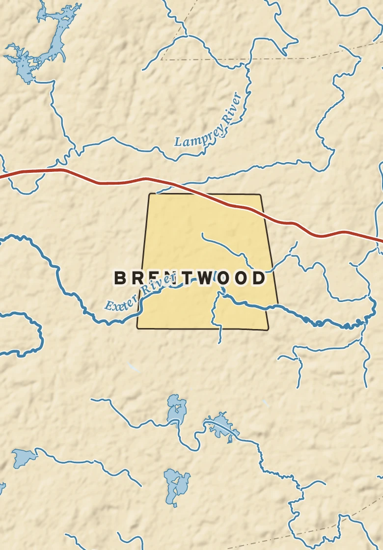 Atlas plate of Brentwood, New Hampshire.