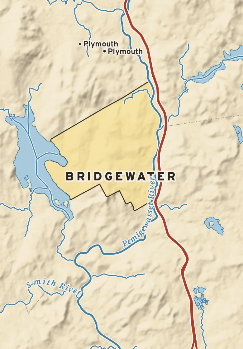 Atlas plate of Bridgewater, New Hampshire.