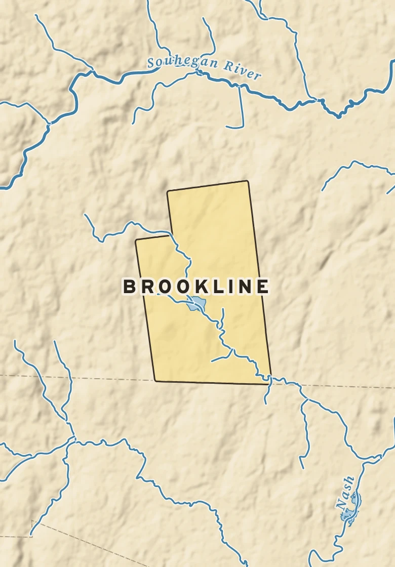 Atlas plate of Brookline, New Hampshire.
