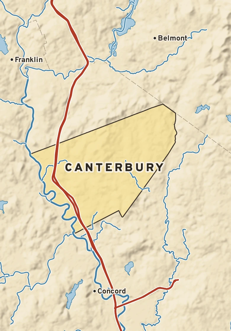 Atlas plate of Canterbury, New Hampshire.