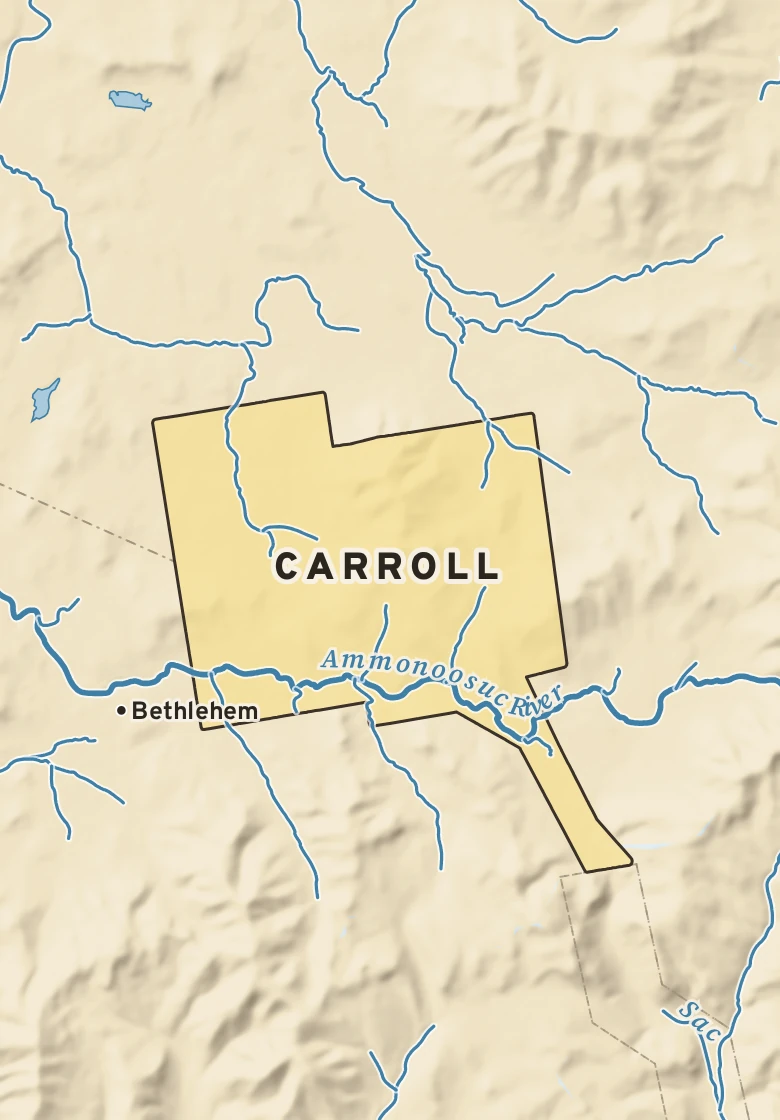 Atlas plate of Carroll, New Hampshire.