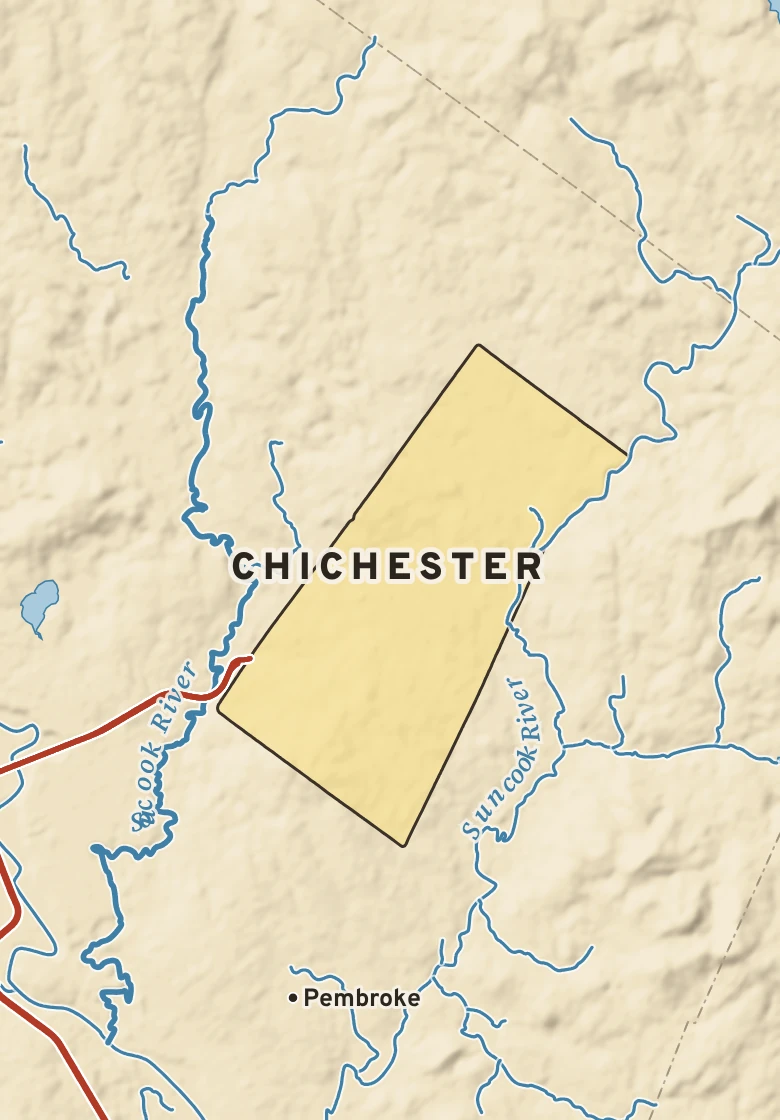Atlas plate of Chichester, New Hampshire.