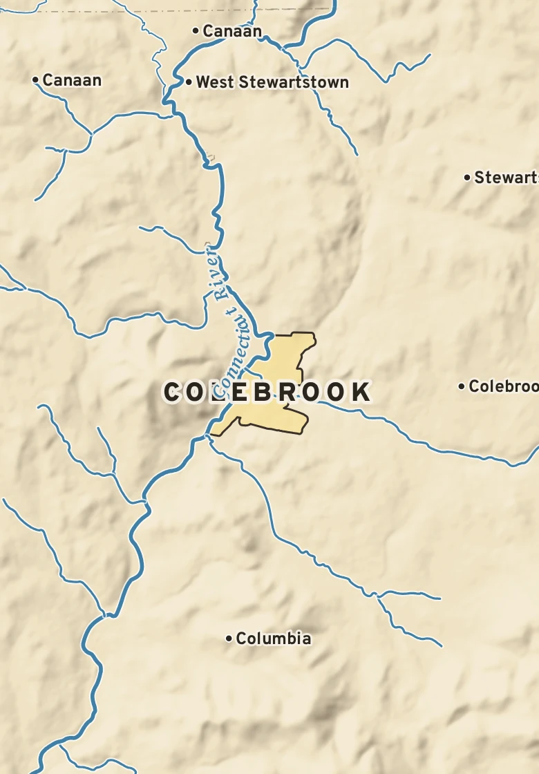 Atlas plate of Colebrook, New Hampshire.
