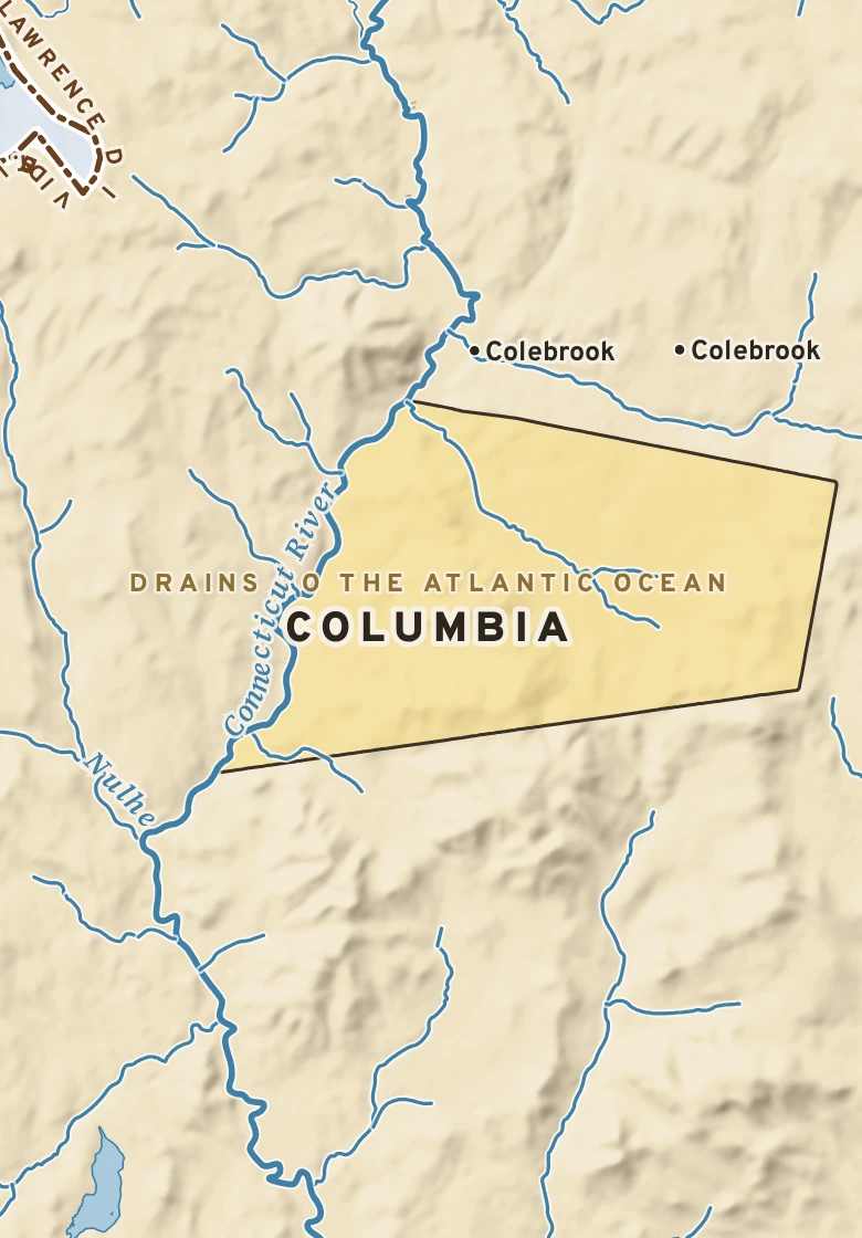 Atlas plate of Columbia, New Hampshire.