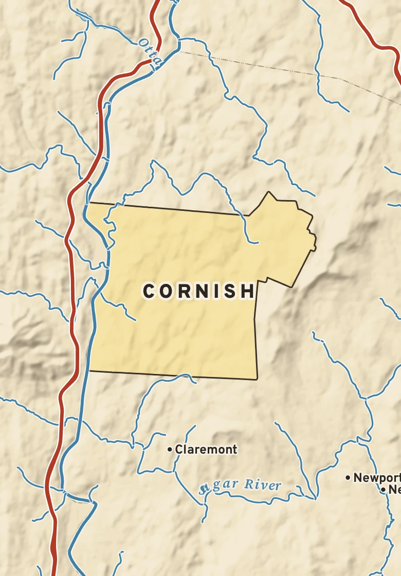 Atlas plate of Cornish, New Hampshire.