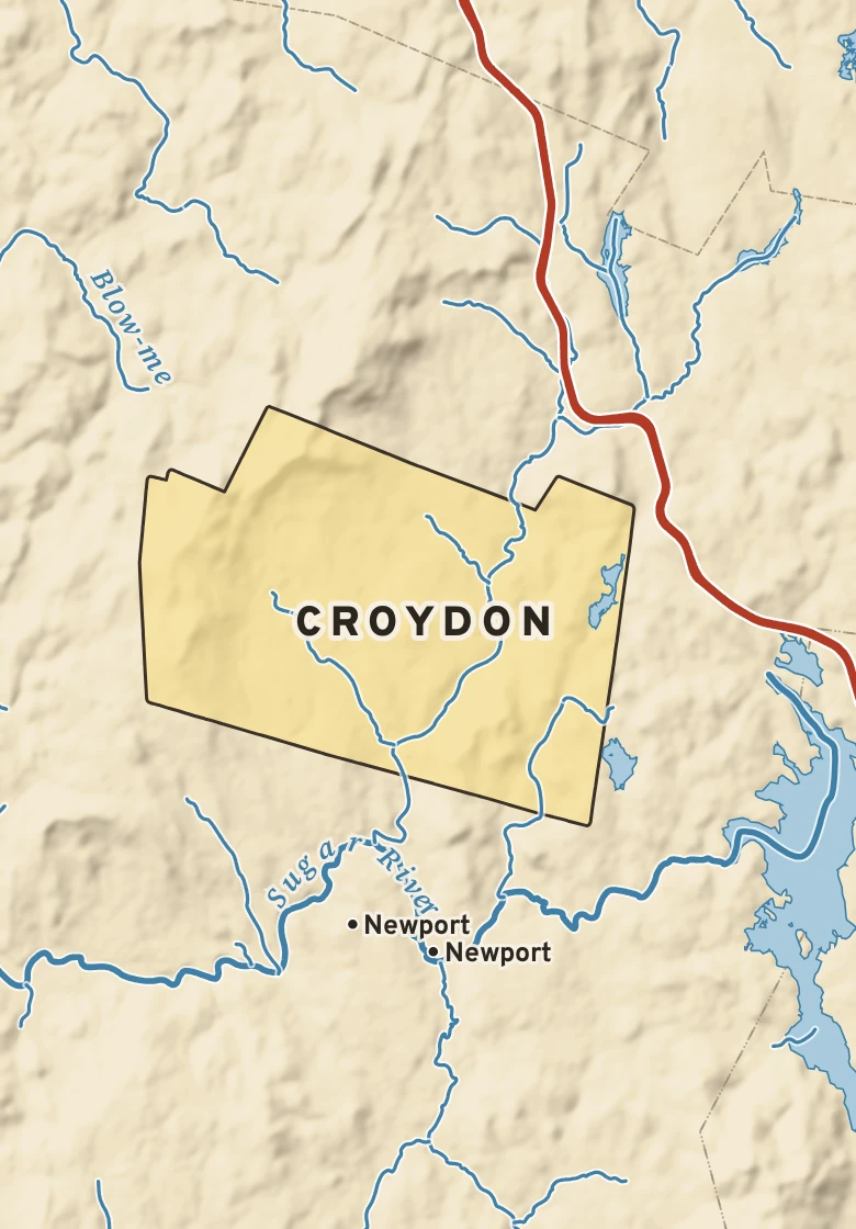 Atlas plate of Croydon, New Hampshire.