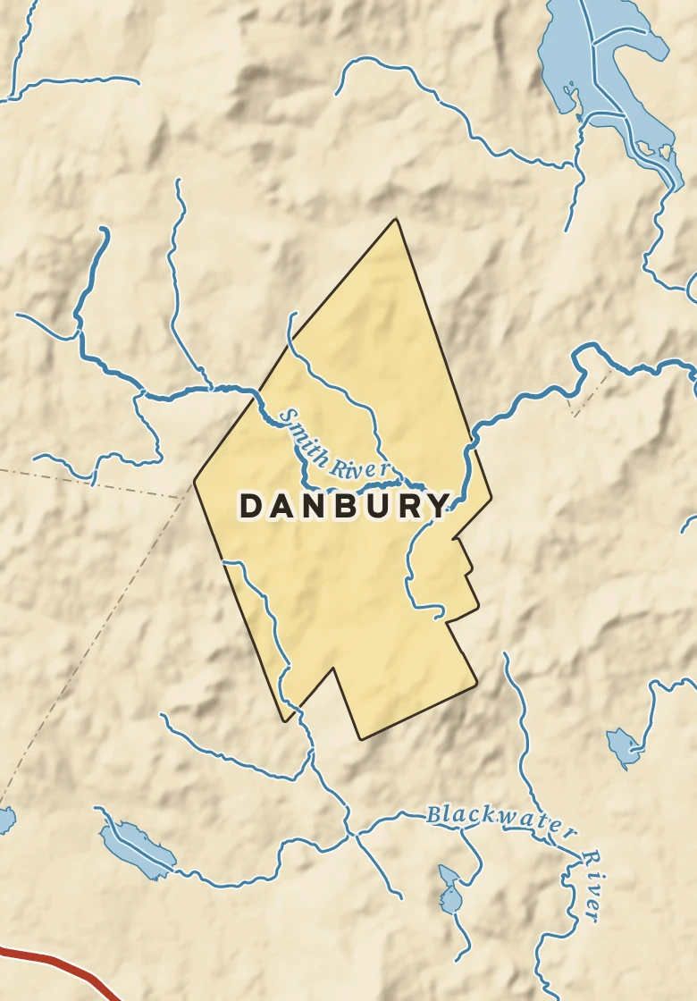 Atlas plate of Danbury, New Hampshire.