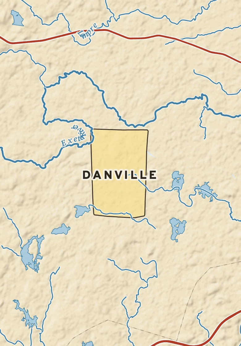 Atlas plate of Danville, New Hampshire.
