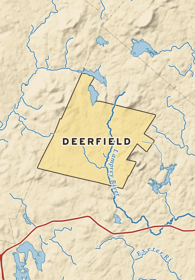 Atlas plate of Deerfield, New Hampshire.