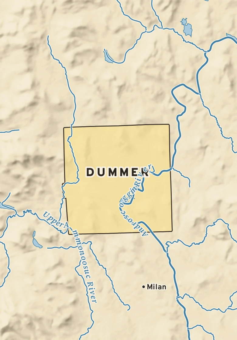 Atlas plate of Dummer, New Hampshire.