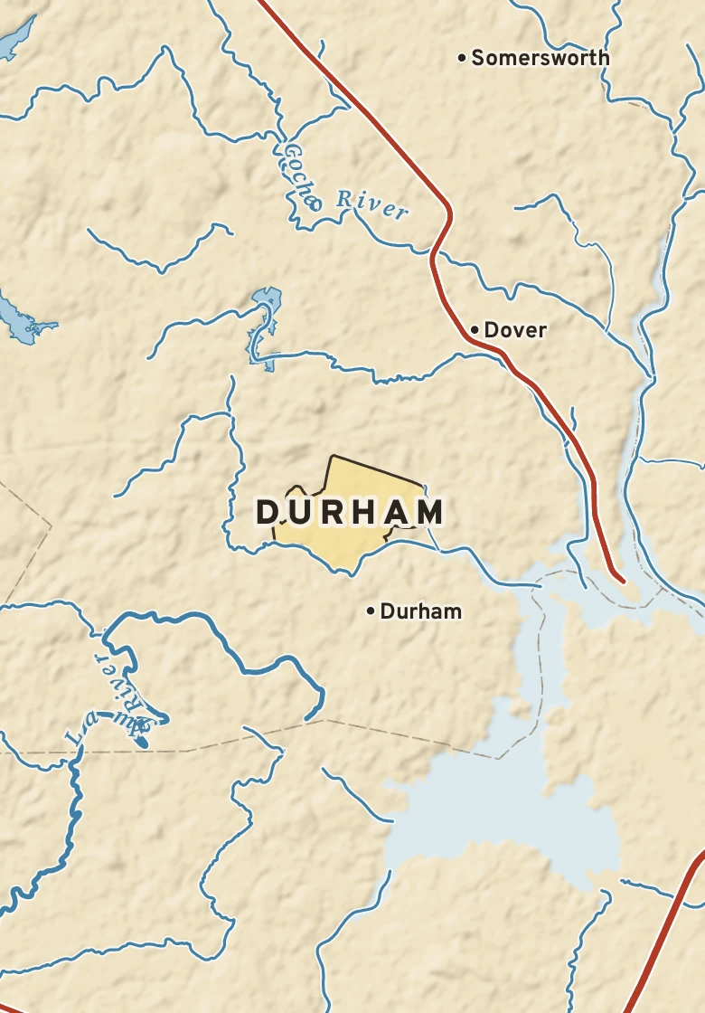 Atlas plate of Durham, New Hampshire.