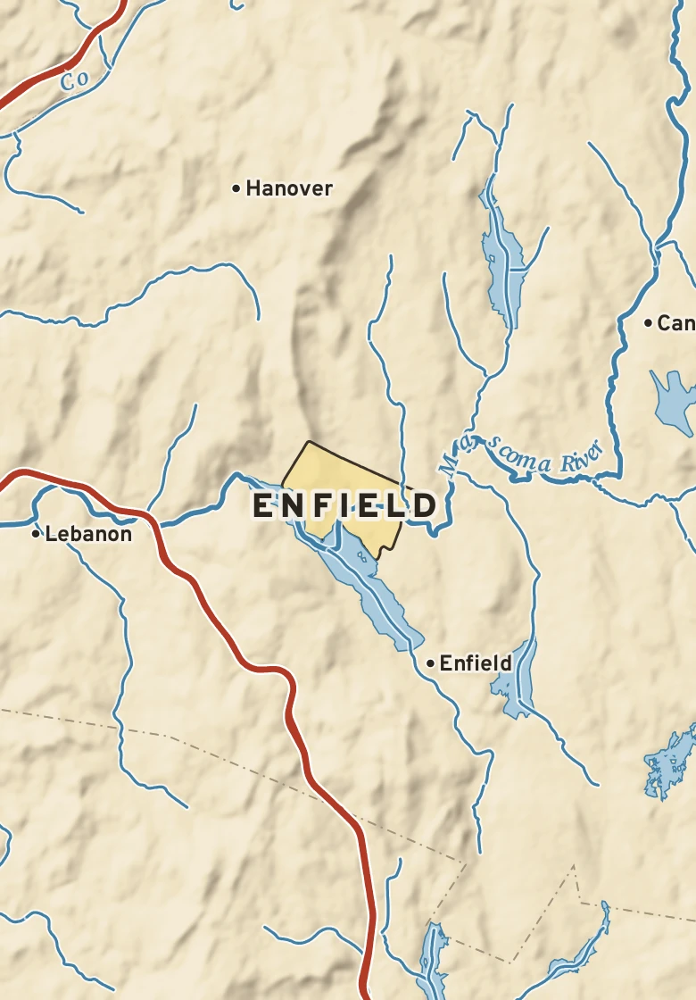 Atlas plate of Enfield, New Hampshire.