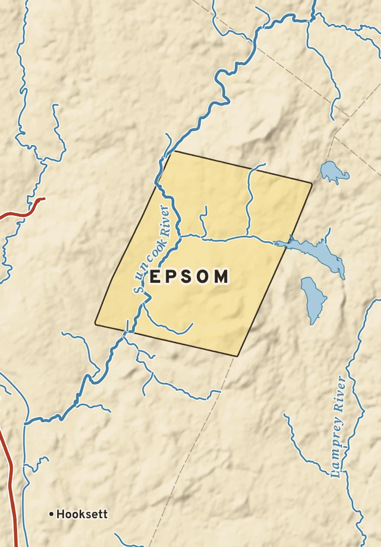 Atlas plate of Epsom, New Hampshire.