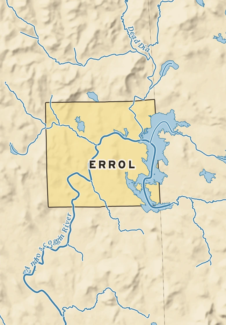 Atlas plate of Errol, New Hampshire.