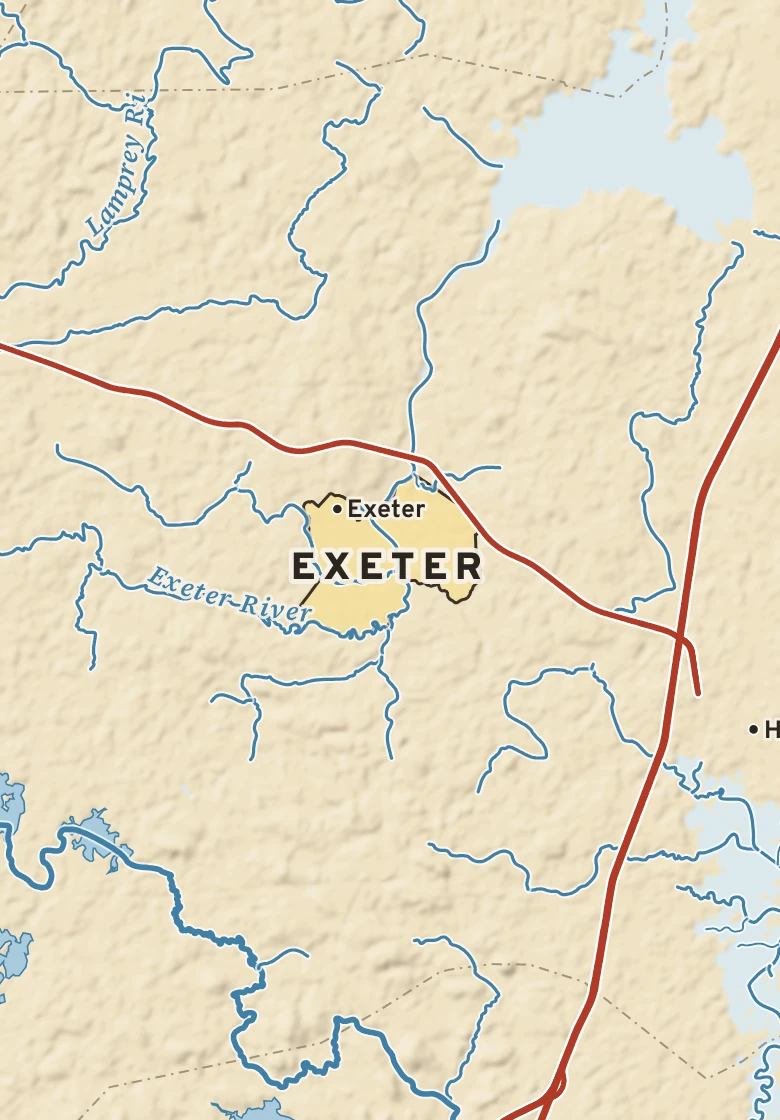 Atlas plate of Exeter, New Hampshire.