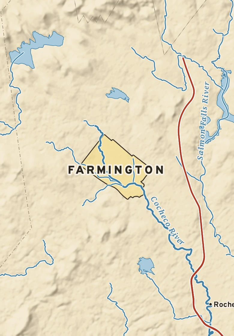 Atlas plate of Farmington, New Hampshire.