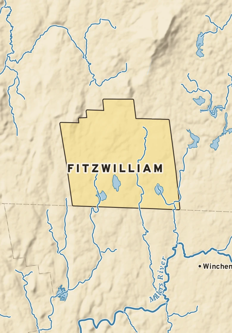 Atlas plate of Fitzwilliam, New Hampshire.