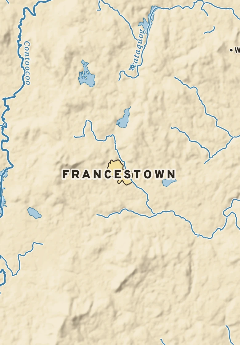 Atlas plate of Francestown, New Hampshire.