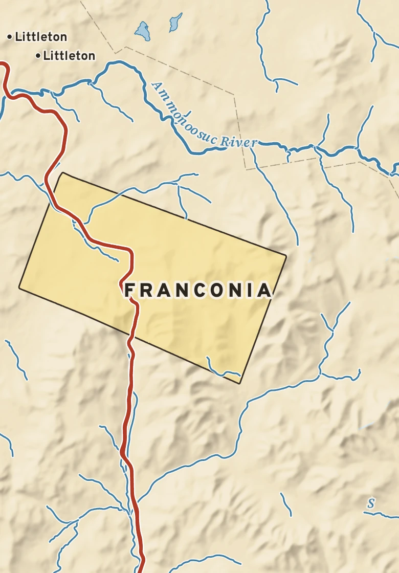 Atlas plate of Franconia, New Hampshire.