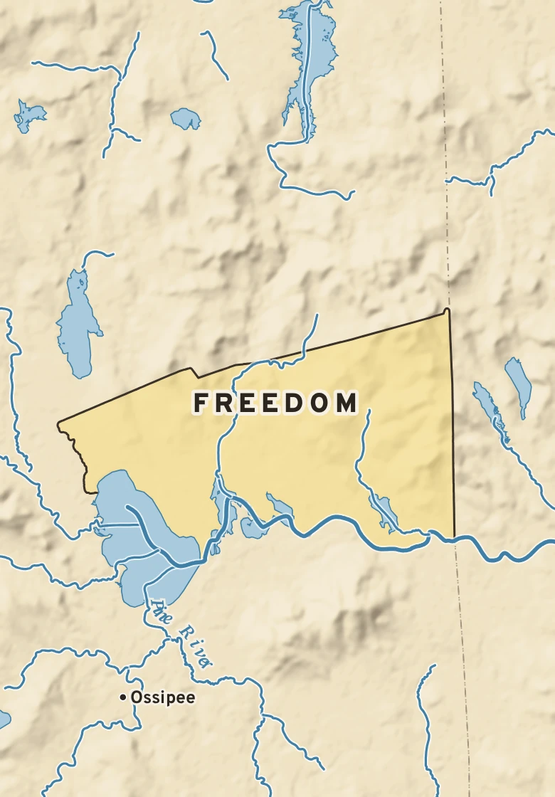 Atlas plate of Freedom, New Hampshire.