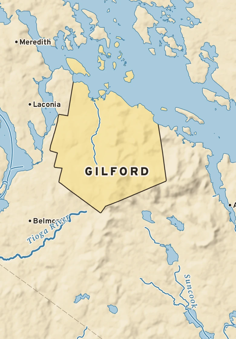 Atlas plate of Gilford, New Hampshire.